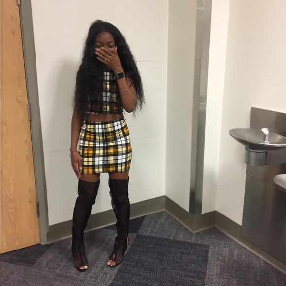 Plaid Two Piece Set - Picture 2 of 2